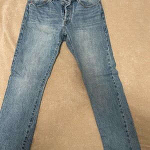 Taylor Stitch Men's  Selvedge Light Wash Straight Fit Denim